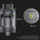 Authentic Wotofo The Troll X RTA Rebuildable Tank Atomizer - Rainbow, 3.0ml / 4.4ml, Single / Dual Coil, 24mm Diameter