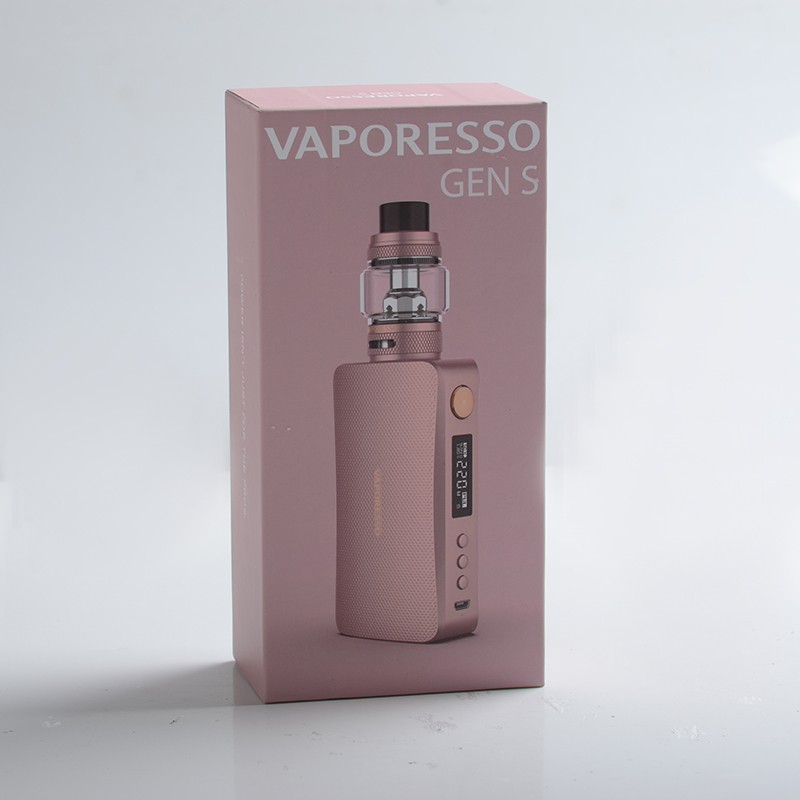 Buy Authentic Vaporesso Gen S 220W TC VW Rose Gold Mod NRGS Tank Kit