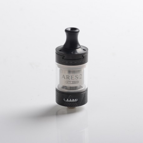 [Ships from Bonded Warehouse] Authentic Innokin Ares 2 D22 MTL RTA Atomizer - Black, 2.0ml, Cross Air Flow Control, 22mm