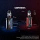 [Ships from Bonded Warehouse] Authentic SMOK Arcfox 230W TC VW Mod + TFV18 Sub Ohm Tank Kit - Prism Blue, 5~230W