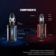 Authentic SMOKTech SMOK Arcfox 230W TC VW Box Mod - Prism Blue, 5~230W, 2 x 18650