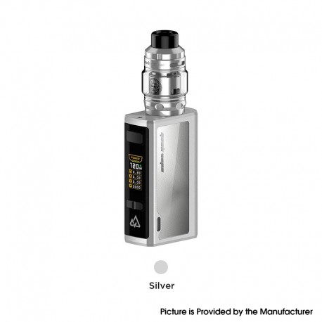 Authentic GeekVape Obelisk 120 FC Z Kit 120W 3700mAh VW Mod + Z Tank w/ Fast Charger - Silver, 5~120W, 3.5ml / 5.0ml, 0.4ohm