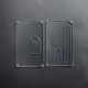 SXK Replacement Front + Back Cover Panel for BB Style 70W / DNA60W Box Mod - Transparent, PC