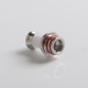 Authentic Auguse Era V2 510 Straight Drip Tip for RBA / RTA / RDA Atomizer - SS + Translucent White, Stainless Steel + Acrylic