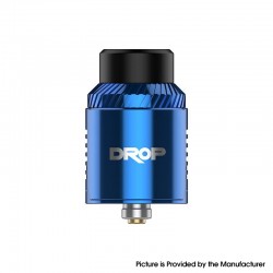 Authentic Digi Drop V1.5 RDA Rebuilable Dripping Atomizer w/ BF Pin - Blue, Dual Coil Configuration, 24mm Diameter