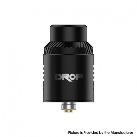 Authentic Digi Drop V1.5 RDA Rebuilable Dripping Atomizer w/ BF Pin - Black, Dual Coil Configuration, 24mm Diameter