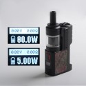 Authentic Digi Z1 SBS Kit 80W VV VW Box Mod + Siren 3 GTA - Black Stabwood, 1 x 18650