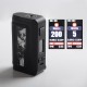 Authentic Vandy Vape Gaur-21 200W Dual 21700 Vape Box Mod - Inkstone Black, VW 5~200W, 2 x 18650 / 21700