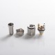 SXK MOBB Mini Style RBA Rebuildable Atomizer w/ 3.5mm Air Pin for Billet / BB / Supbox /Bantam Revision - Silver, 316SS