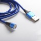 Authentic Kumiho K1 V2 3 in 1 Magnetic 3A Braided Fast Charge Sync Cable for for iPhone 12/ Samsung / Huawei / Xiao MI - Blue