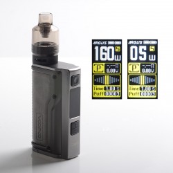 Authentic VOOPOO Argus GT 160W TC Variable Wattage Box Mod + PnP Pod Tank Kit - Tungsten Alloys, 5~160W, 4.5ml, 2 x 18650