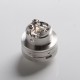 Authentic Auguse MTL / DTL V2 RTA Rebuildable Tank Vape Atomizer - Silver, 3.0ml, SS + Glass, 22 Diameter