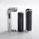 Authentic Augvape Foxy One 120 Vape Box Mod - Silver + Black Leather, 5~120W, 1 x 18650 / 20700 / 21700