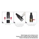 Authentic SMOKTech SMOK Stick G15 Pod System Starter Kit - Black, 700mAh, 2.0ml Pod Cartridge, MTL 0.8ohm