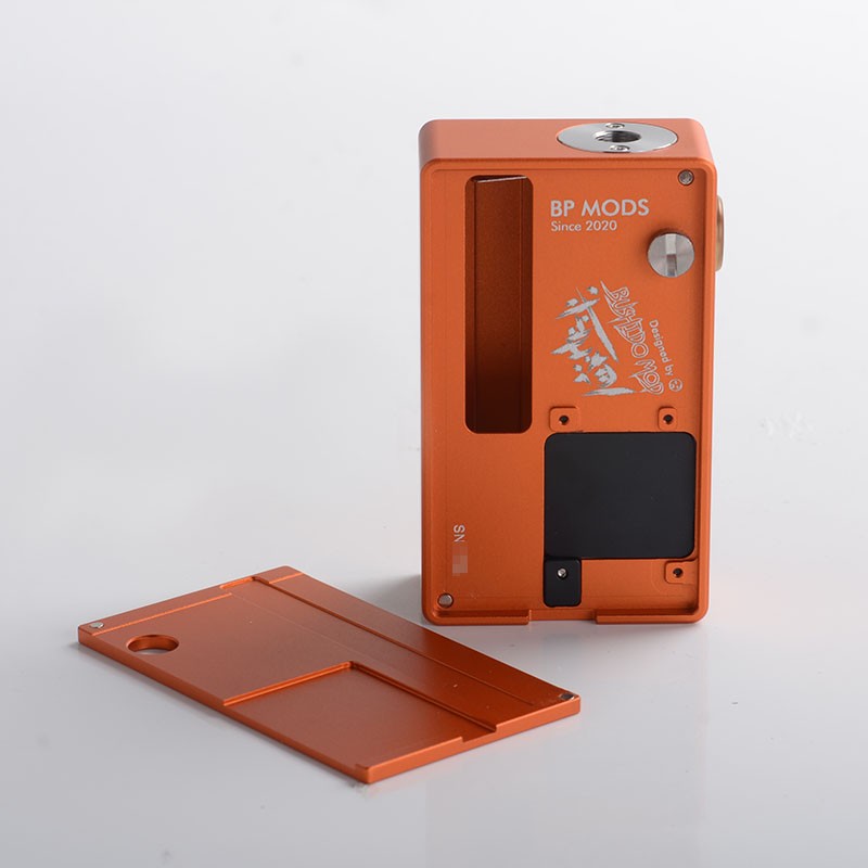 Buy Authentic BP Mods Bushido Squonk Mechanical Box Mod Tangerine