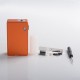 Authentic BP Mods Bushido Squonk Vape Mechanical Box Mod - Tangerine, For 22mm BF RDA, 1 x 18650