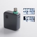 Authentic DEJAVU Pocket 40W VW Variable Wattage AIO Pod System Starter Kit - Grey, 5~40W, 950mAh, 2.0ml, 0.6ohm / 1.0ohm