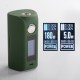 Authentic asMODus Minikin 2 180W 1.0" Touch Screen TC VW Variable Wattage Box Mod - Army Green, 5~180W, 212~572'F, 2 x 18650