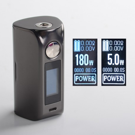 Authentic asMODus Minikin 2 180W 1.0" Touch Screen TC VW Variable Wattage Box Mod - Rotten Metal, 5~180W, 212~572'F, 2 x 18650