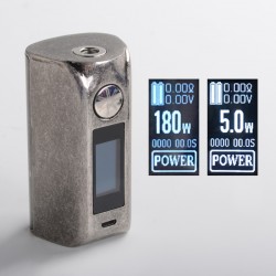 Authentic asMODus Minikin 2 180W 1.0" Touch Screen TC VW Variable Wattage Box Mod - Marble, 5~180W, 212~572'F, 2 x 18650