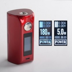 Authentic asMODus Minikin 2 180W 1.0" Touch Screen TC VW Variable Wattage Box Mod - Red, 5~180W, 212~572'F, 2 x 18650