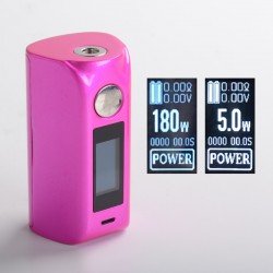 Authentic asMODus Minikin 2 180W 1.0" Touch Screen TC VW Variable Wattage Box Mod - Pink, 5~180W, 212~572'F, 2 x 18650