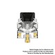 Authentic ThunderHead Creations Tauren MAX RDA Rebuildable Dripping Atomizer w/ BF Pin - Brass, 25mm Diameter