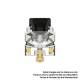 Authentic ThunderHead Creations THC Tauren MAX RDA Rebuildable Dripping Vape Atomizer w/ BF Pin - Brass, 25mm Diameter