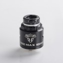 Authentic ThunderHead Creations Tauren MAX RDA Rebuildable Dripping Atomizer w/ BF Pin - Silver Black, 25mm Diameter