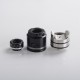 Authentic ThunderHead Creations THC Tauren MAX RDA Rebuildable Dripping Vape Atomizer w/ BF Pin - Silver Black, 25mm Diameter