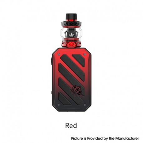 [Ships from Bonded Warehouse] Authentic Uwell Crown V 5 200W TC VW Box Mod + Crown V Tank Kit - Red, 5~200W, 2 x 18650, 5.0ml