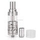 Authentic Sense Cyclone Top Filling Sub-Ohm Tank - Silver, Stainless Steel + Pyrex Glass, 5mL, 0.6 Ohm, 22mm Diameter