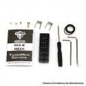 Authentic ThunderHead Creations THC Tauren MAX RDA Replacement Accessories Kit - 1 x BF Pin, 2 x 3 Core Fused Clapton Coil