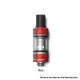 Authentic SMOKTech SMOK Gram-16 Sub Ohm Tank Clearomizer Atomizer - Red, 2.0ml, 0.6ohm, 16mm Diameter