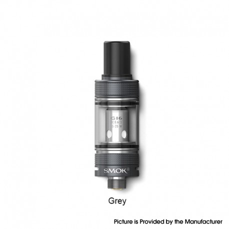 Authentic SMOKTech SMOK Gram-16 Sub Ohm Tank Clearomizer Atomizer - Grey, 2.0ml, 0.6ohm, 16mm Diameter