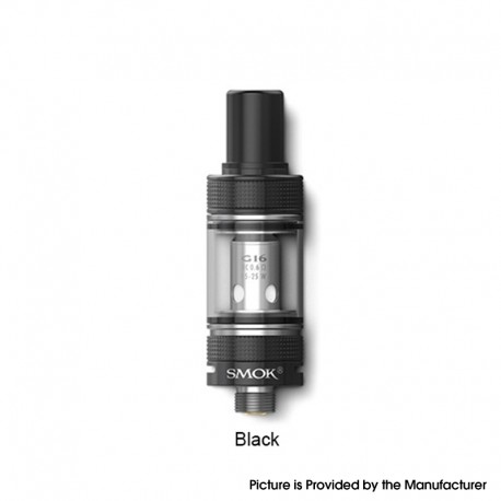 Authentic SMOKTech SMOK Gram-16 Sub Ohm Tank Clearomizer Atomizer - Black, 2.0ml, 0.6ohm, 16mm Diameter