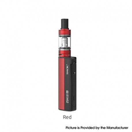 Authentic SMOKTech SMOK Gram-25 Mod + Gram-16 Tank Atomizer Kit - Red, 1~25W, 900mAh, 2.0ml, 0.6ohm, 16mm Diameter