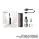 Authentic SMOKTech SMOK Gram-25 Mod + Gram-16 Tank Atomizer Kit - Pale Gold, 1~25W, 900mAh, 2.0ml, 0.6ohm, 16mm Diameter