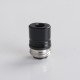 Mission Tips Whistle V2 Style Drip Tip w/ Airflow Bores for BB / Billet Box Mod Kit - Black, POM, 4.6 /4.5 /3.5 /2.5 /1.5mm