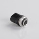 Mission Tips Whistle V2 Style Drip Tip w/ Airflow Bores for BB / Billet Box Mod Kit - Black, POM, 4.6 /4.5 /3.5 /2.5 /1.5mm