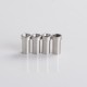 Mission Tips Whistle V2 Style Drip Tip w/ Airflow Bores for BB / Billet Box Mod Kit - Black, POM, 4.6 /4.5 /3.5 /2.5 /1.5mm