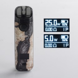 [Ships from Bonded Warehouse] Authentic SMOK NOVO 4 25W Pod System Kit - Black Stabilizing Wood, 5~25W, 800mAh, 2.0ml, 0.8ohm