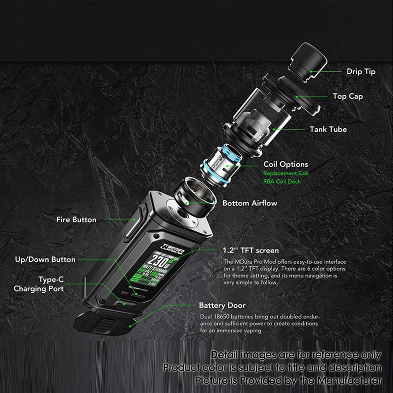 Buy Authentic Wotofo MDura Pro Mod + nexMESH Pro Tank Kit Retro Red