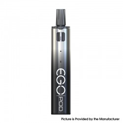 [Ships from Bonded Warehouse] Authentic Joyetech eGo Pod System Kit - Metal Black, 1000mAh, 2.0ml AST Cartridge, 1.0ohm