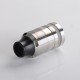 Cabeo Style DL / MTL RTA Rebuildable Tank Atomizer - Silver, 5.0ml, Single Coil Configuration, 24mm Diameter