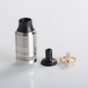 Cabeo Style DL / MTL RTA Rebuildable Tank Atomizer - Silver, 5.0ml, Single Coil Configuration, 24mm Diameter