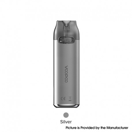 Authentic VOOPOO VMATE 17W Pod System Starter Kit - Silver, 900mAh, 3.0ml Pod Cartridge, 0.7ohm