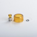 Authentic VXV Soulmate RTA Pod Replacement Tank Tube + 510 Drip Tip - Amber + SS