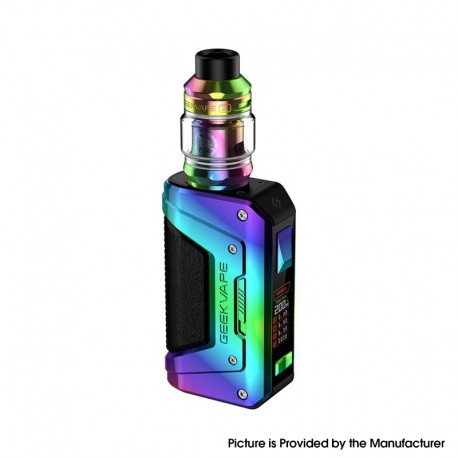 [Ships from Bonded Warehouse] Authentic GeekVape L200 Kit 200W VW Aegis Legend 2 Box Mod + Z Tank Atomizer - Rainbow, 5~200W