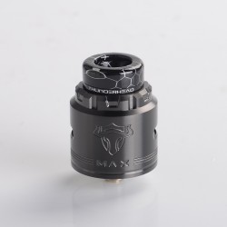 Authentic ThunderHead Creations Tauren MAX RDA Rebuildable Dripping Atomizer w/ BF Pin - Gun Metal, 25mm Diameter